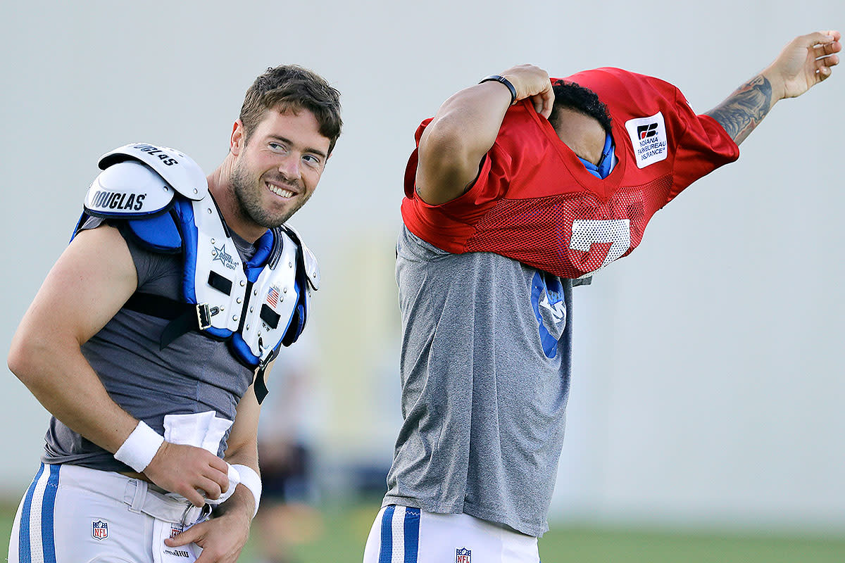 Colts' backup QBs Scott Tolzien (left) and Stephen Morris could play a larger role than expected with the team this season depending on how long starter Andrew Luck is out.